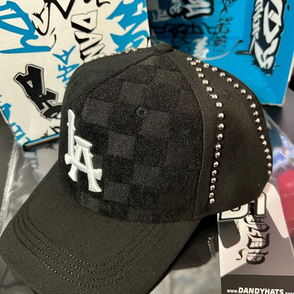 Black Studded50/50 dandy hat